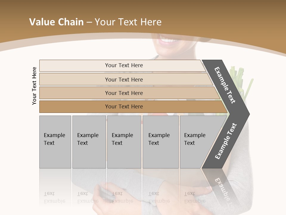 Mushroom Fried Onions Food PowerPoint Template