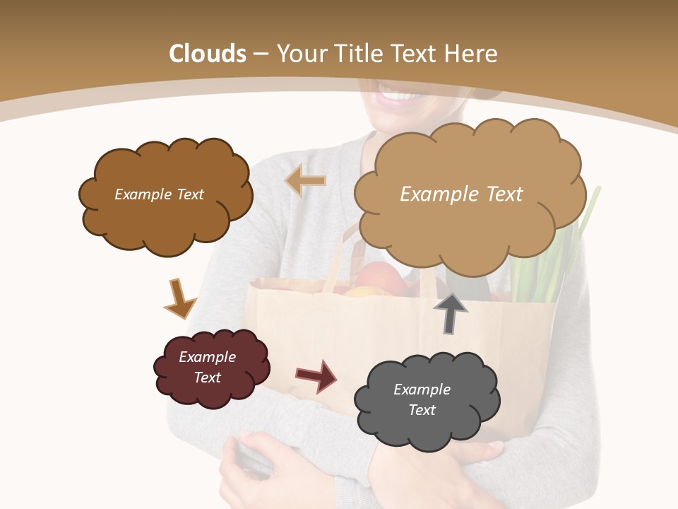 Mushroom Fried Onions Food PowerPoint Template