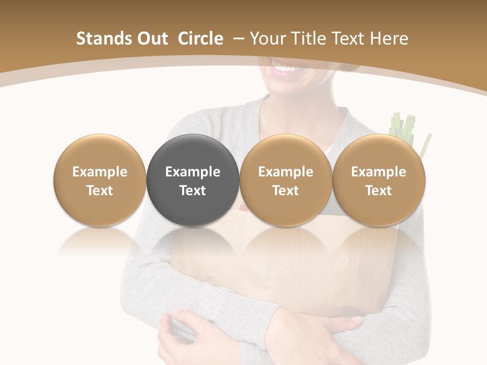 Mushroom Fried Onions Food PowerPoint Template