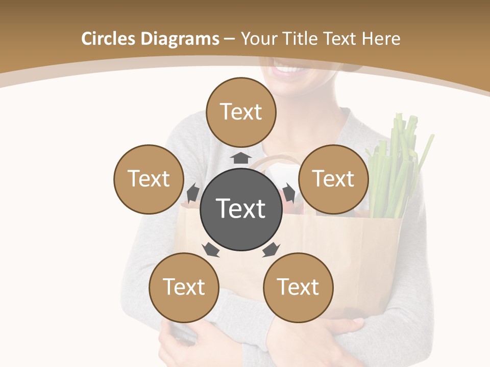 Mushroom Fried Onions Food PowerPoint Template