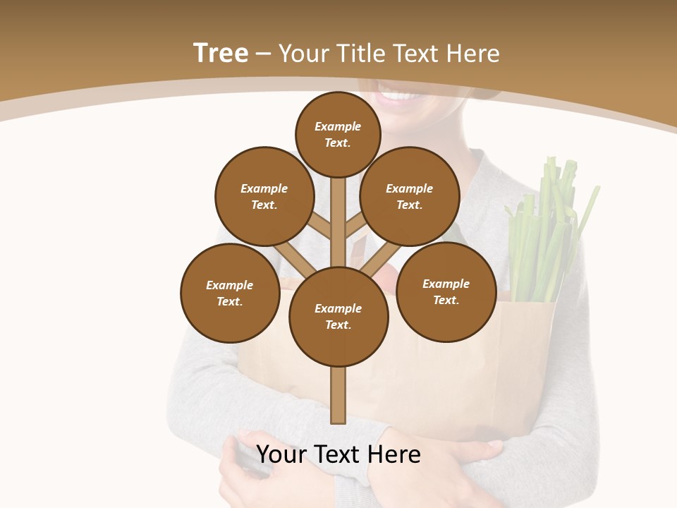 Mushroom Fried Onions Food PowerPoint Template