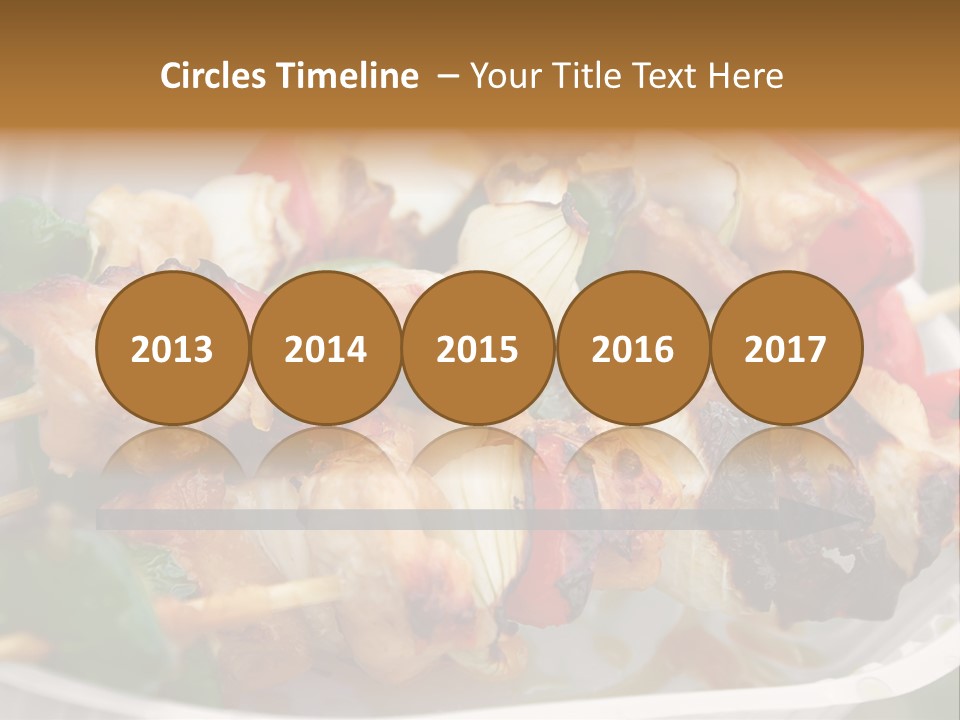 A Person Holding A Plate Of Food With Skewers PowerPoint Template