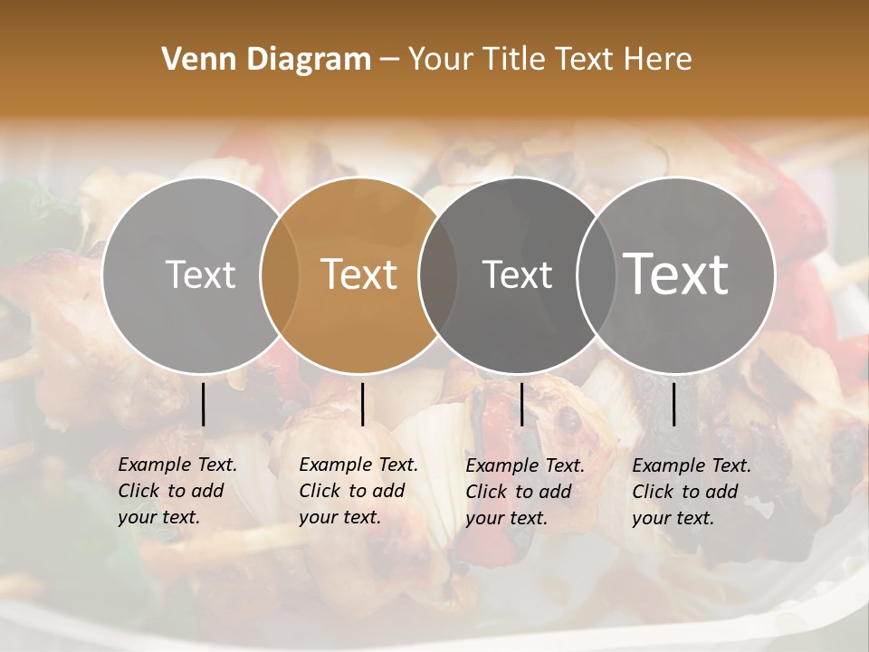 A Person Holding A Plate Of Food With Skewers PowerPoint Template