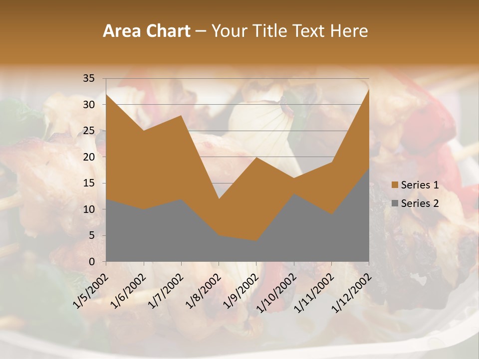 A Person Holding A Plate Of Food With Skewers PowerPoint Template