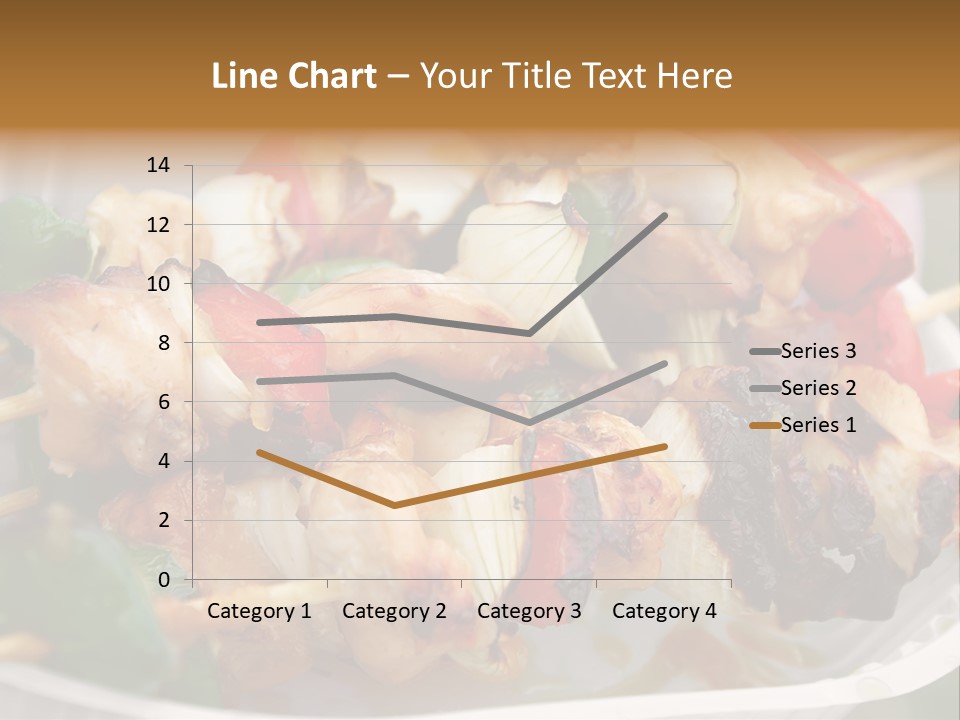 A Person Holding A Plate Of Food With Skewers PowerPoint Template