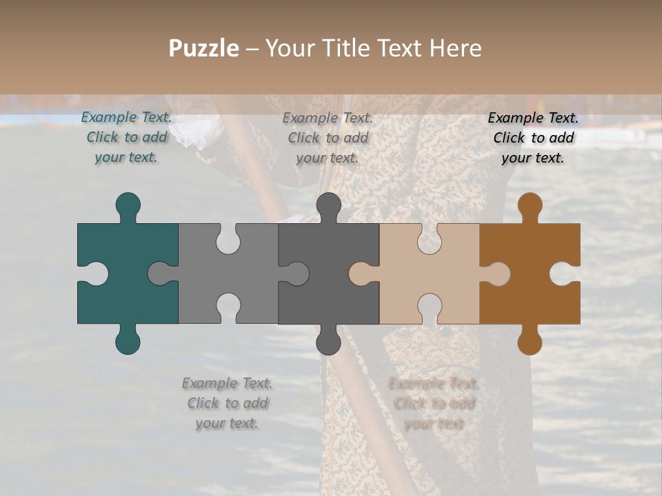 A Man In A Costume On A Boat With A Dog PowerPoint Template