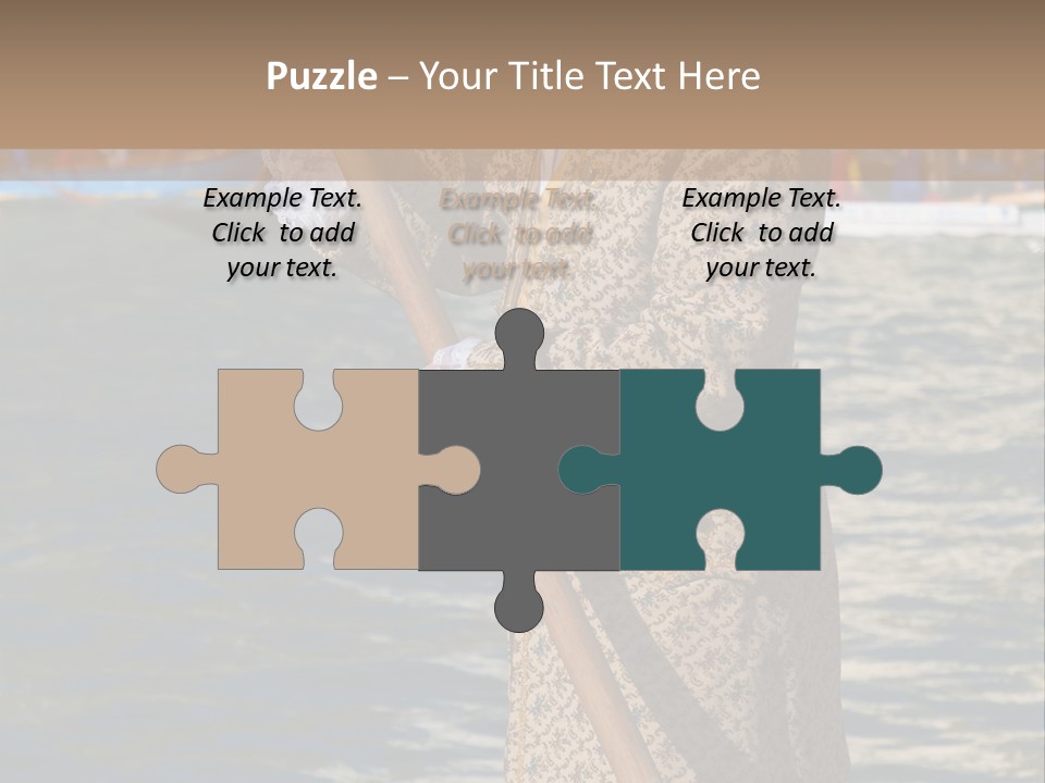 A Man In A Costume On A Boat With A Dog PowerPoint Template