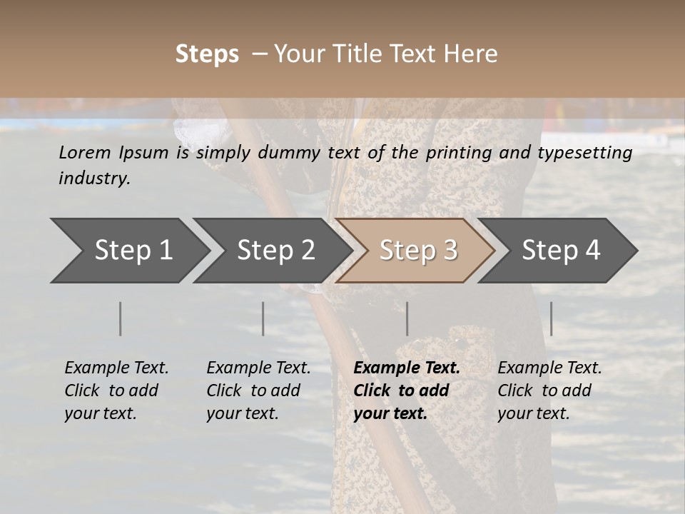 A Man In A Costume On A Boat With A Dog PowerPoint Template