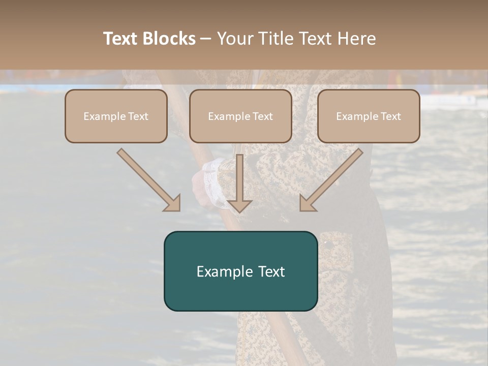 A Man In A Costume On A Boat With A Dog PowerPoint Template