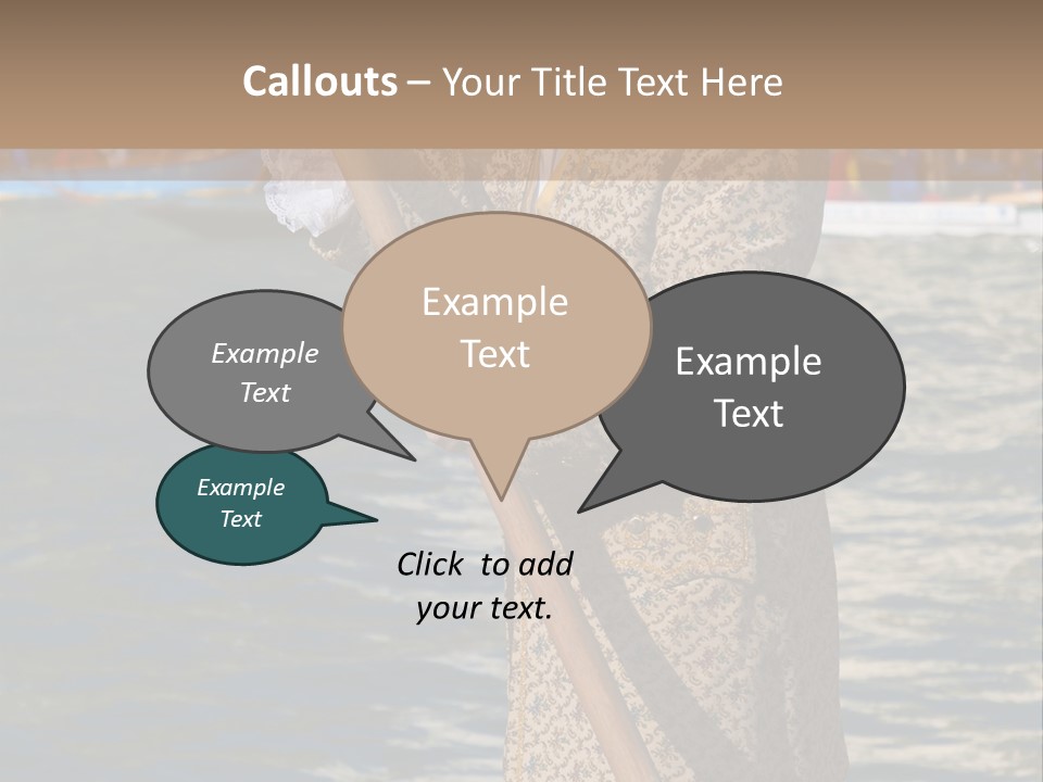 A Man In A Costume On A Boat With A Dog PowerPoint Template