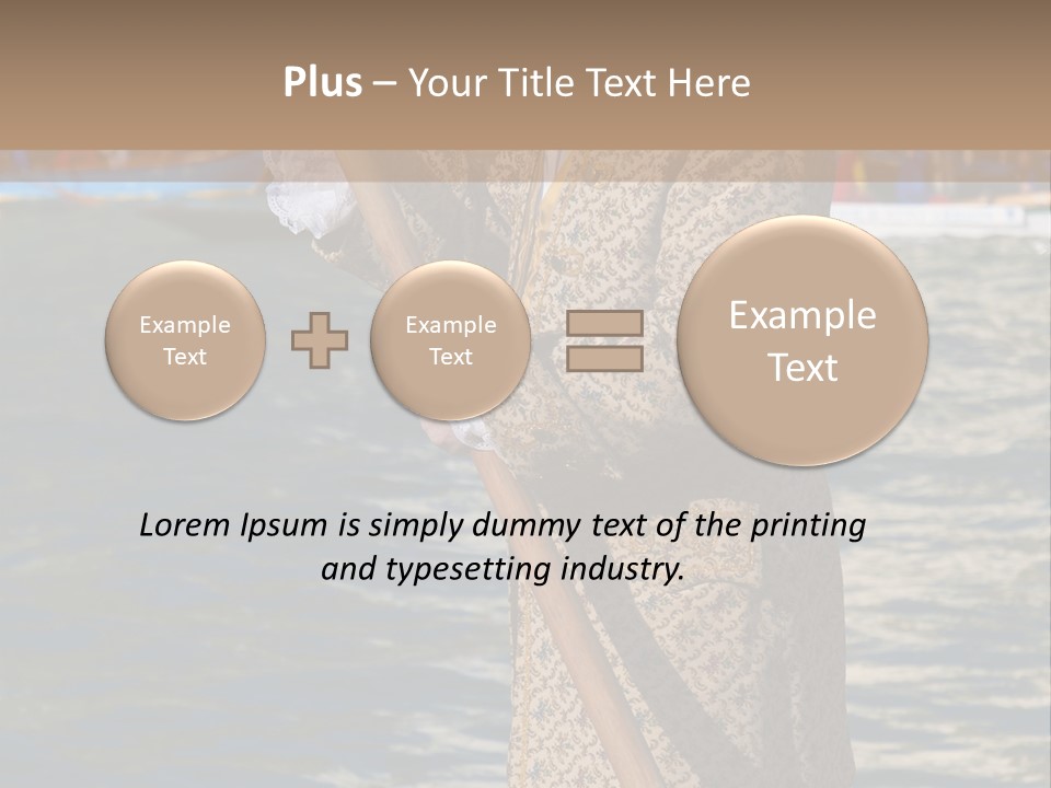 A Man In A Costume On A Boat With A Dog PowerPoint Template