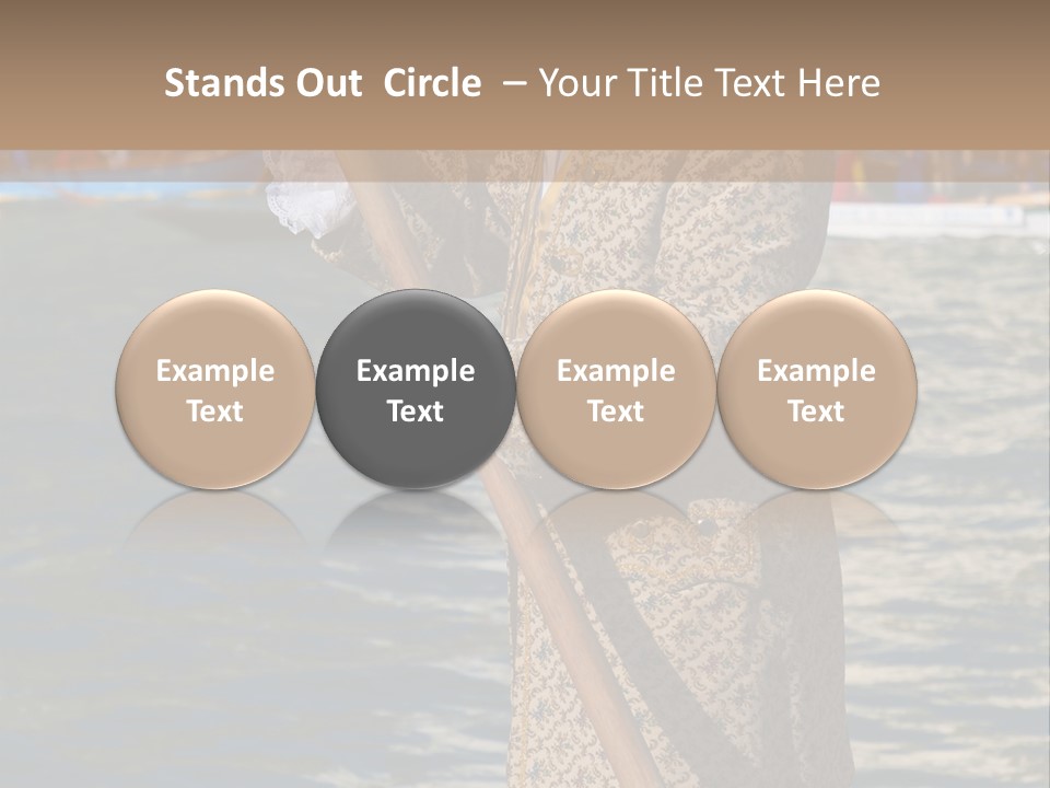 A Man In A Costume On A Boat With A Dog PowerPoint Template