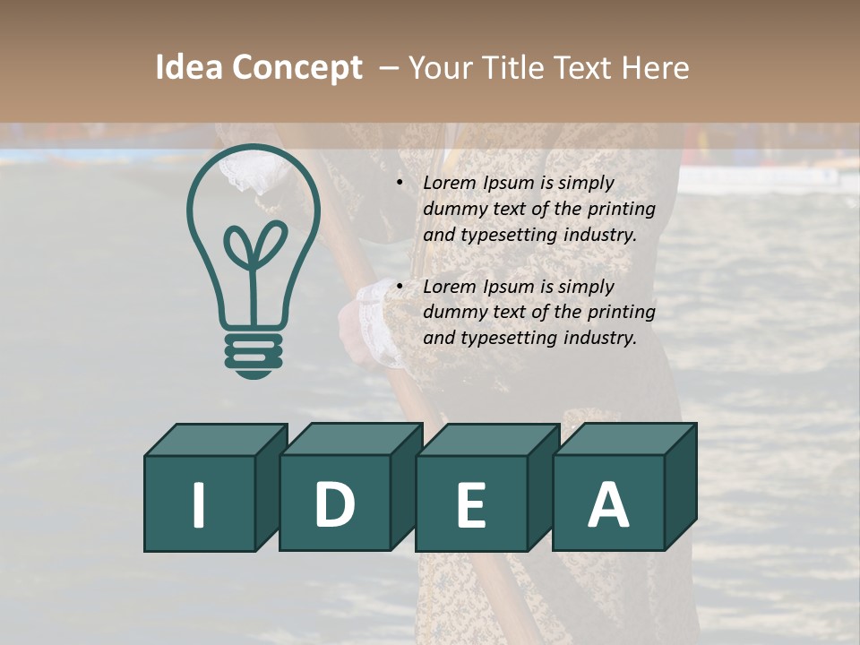 A Man In A Costume On A Boat With A Dog PowerPoint Template