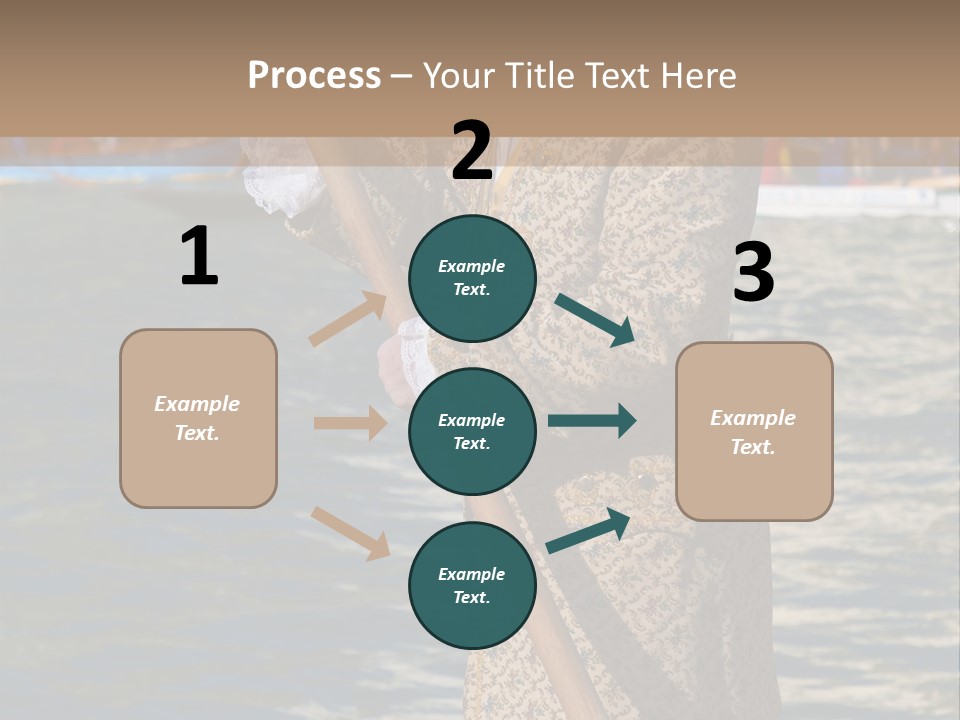 A Man In A Costume On A Boat With A Dog PowerPoint Template