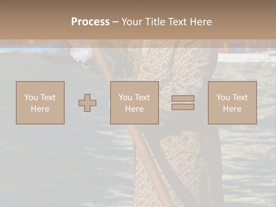 A Man In A Costume On A Boat With A Dog PowerPoint Template