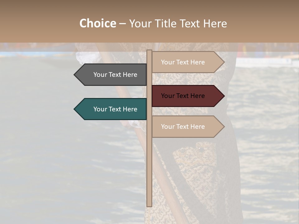 A Man In A Costume On A Boat With A Dog PowerPoint Template