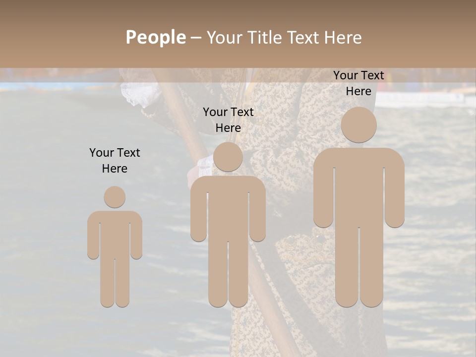 A Man In A Costume On A Boat With A Dog PowerPoint Template