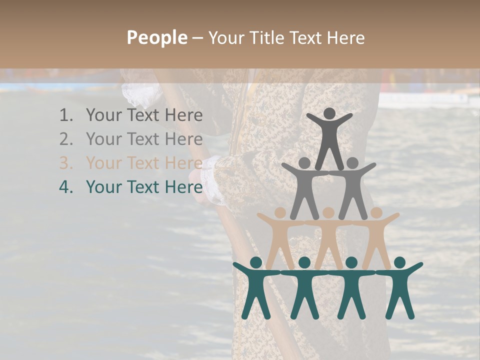 A Man In A Costume On A Boat With A Dog PowerPoint Template