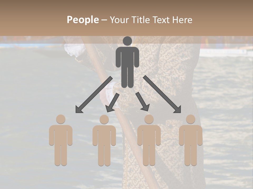 A Man In A Costume On A Boat With A Dog PowerPoint Template