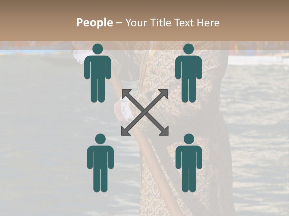 A Man In A Costume On A Boat With A Dog PowerPoint Template