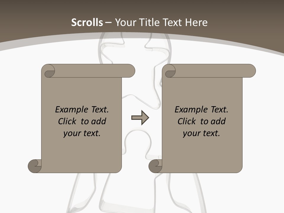A Cookie Cutter With A Man And A Woman On It PowerPoint Template
