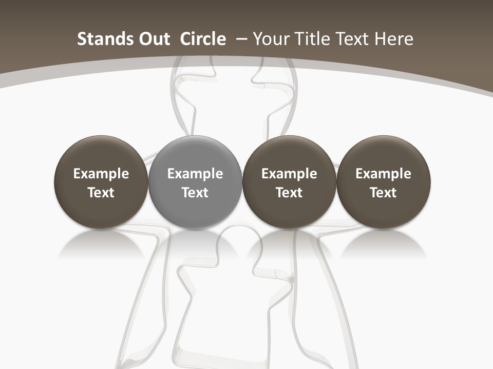 A Cookie Cutter With A Man And A Woman On It PowerPoint Template