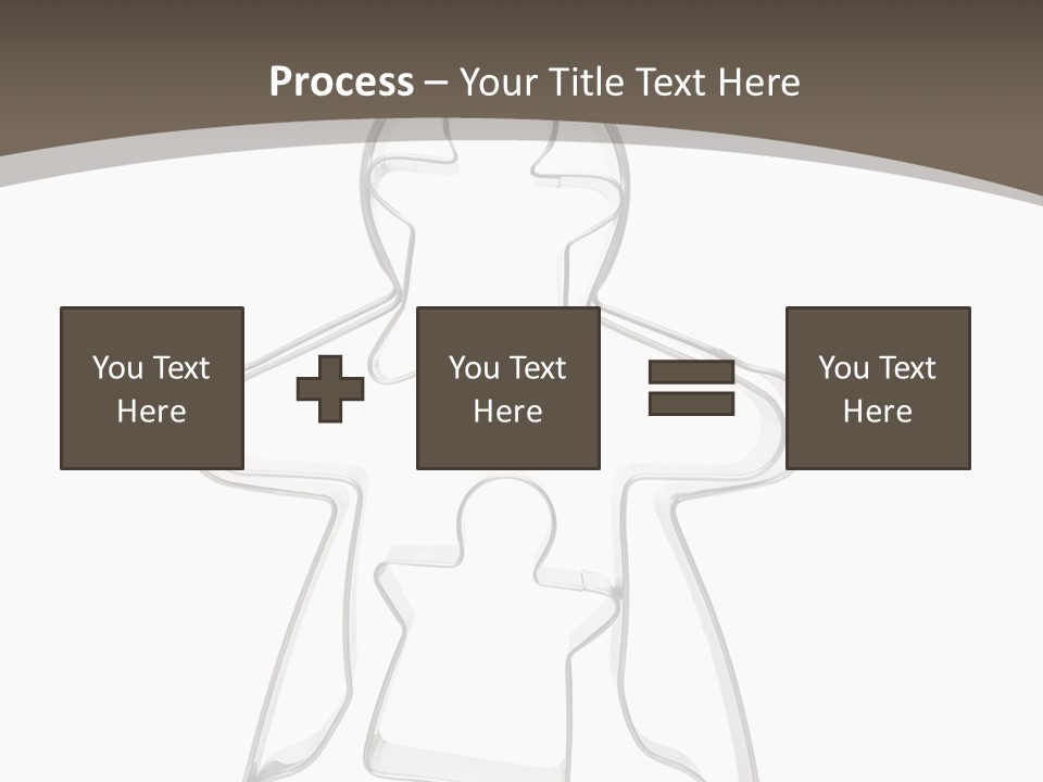 A Cookie Cutter With A Man And A Woman On It PowerPoint Template