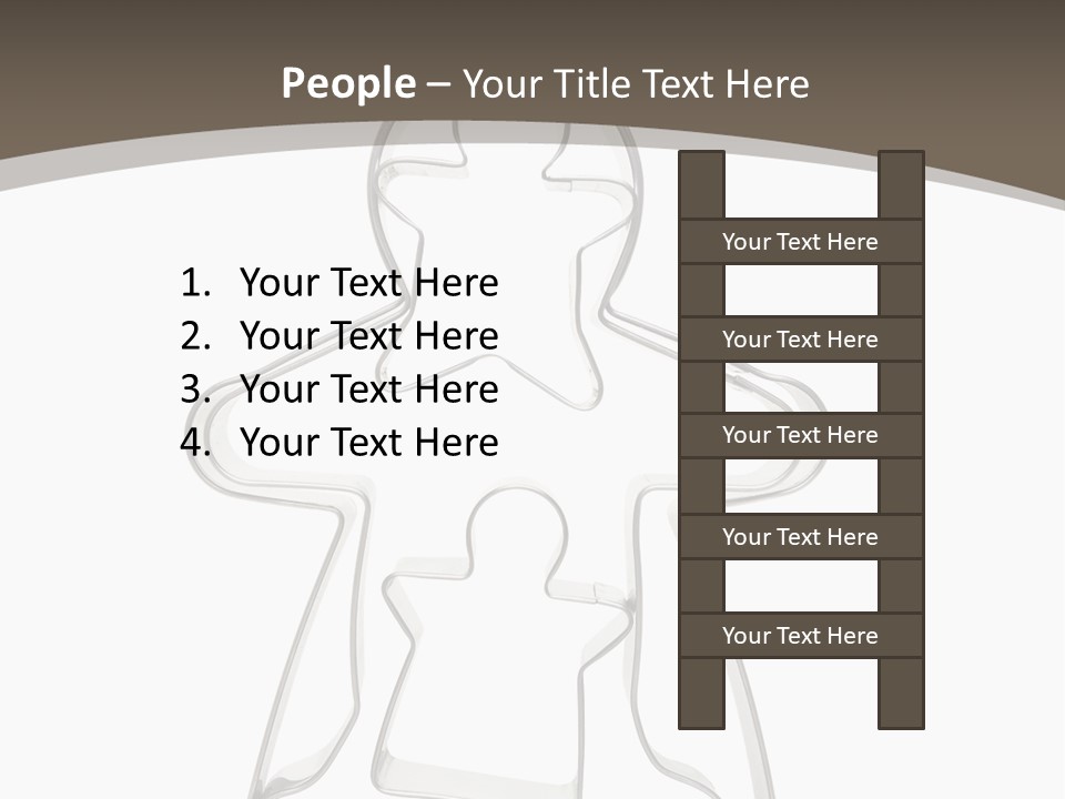A Cookie Cutter With A Man And A Woman On It PowerPoint Template