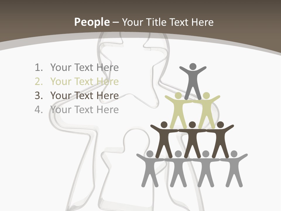 A Cookie Cutter With A Man And A Woman On It PowerPoint Template