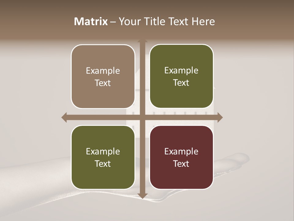 A Person Holding A House In Their Hand PowerPoint Template