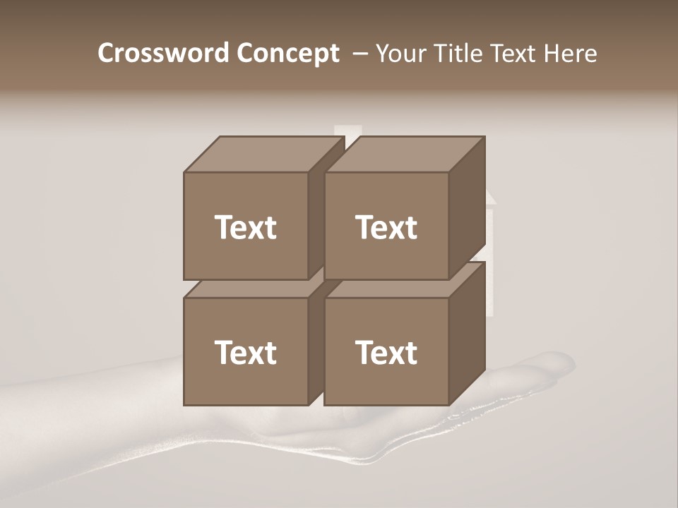 A Person Holding A House In Their Hand PowerPoint Template