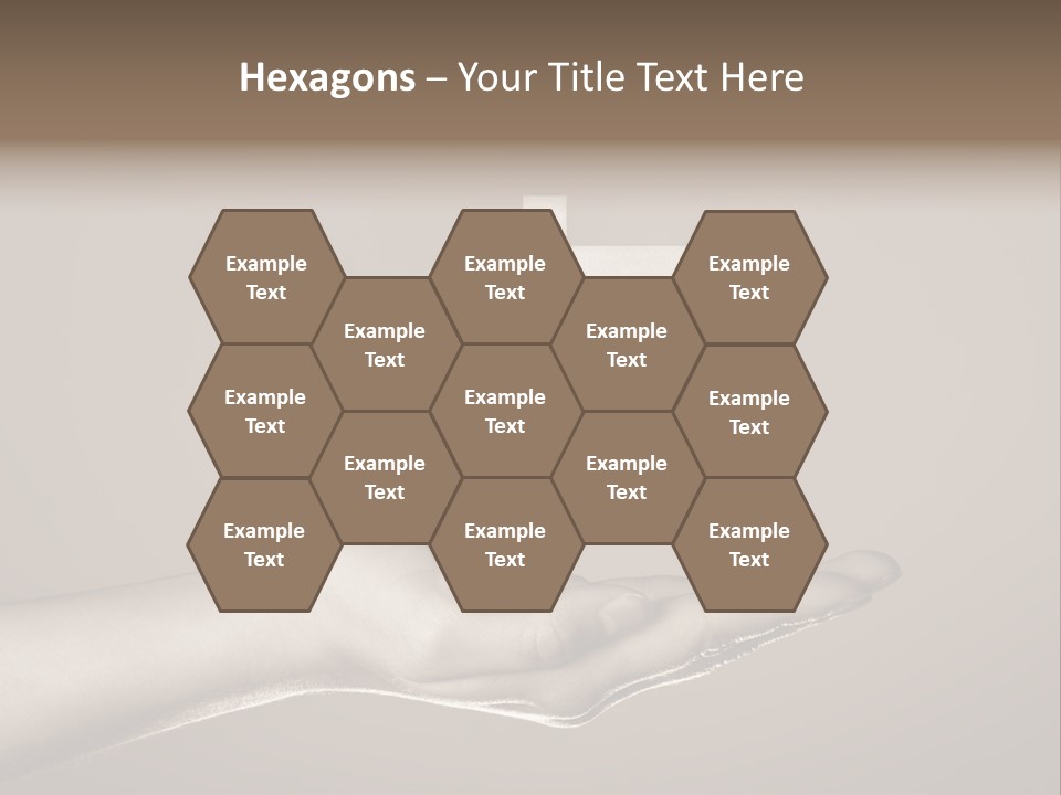 A Person Holding A House In Their Hand PowerPoint Template