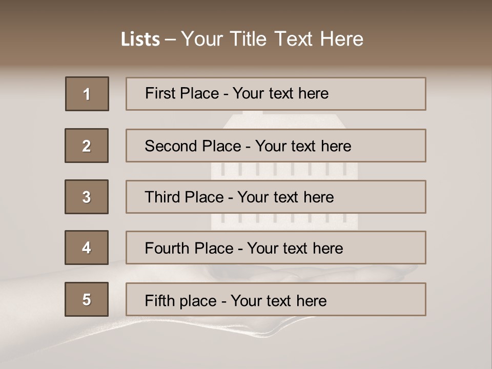 A Person Holding A House In Their Hand PowerPoint Template