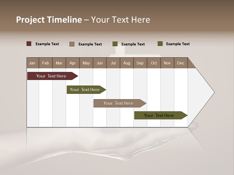 A Person Holding A House In Their Hand PowerPoint Template