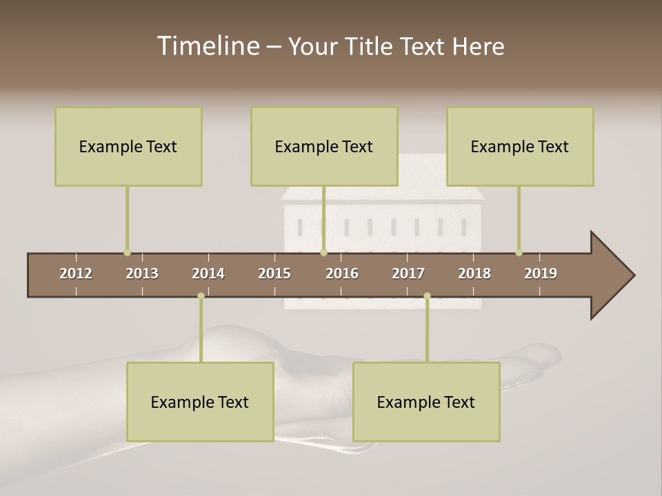 A Person Holding A House In Their Hand PowerPoint Template