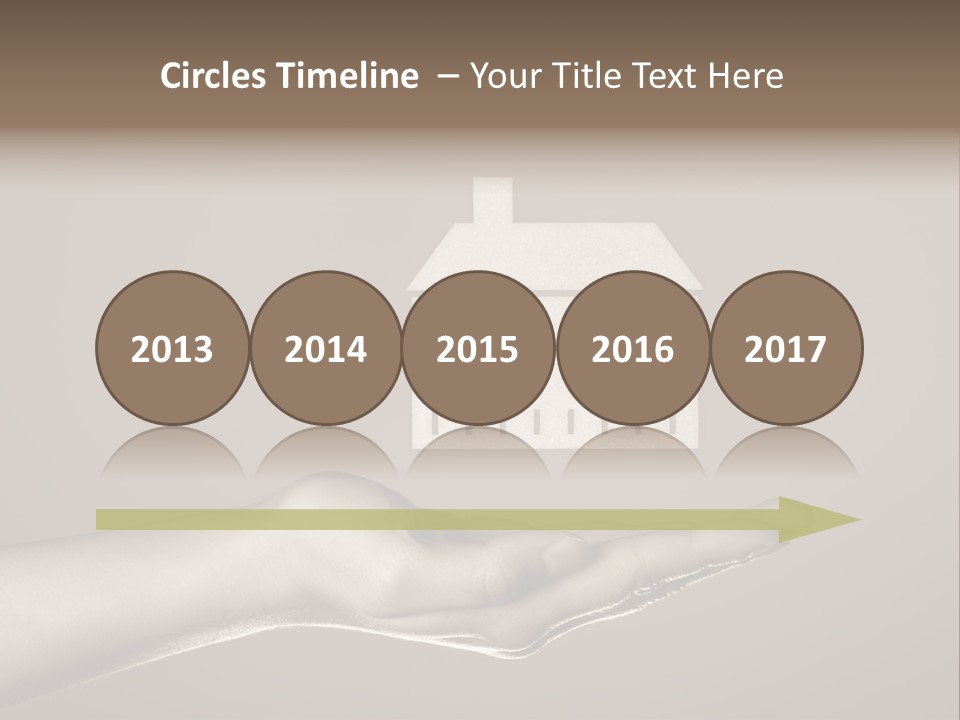 A Person Holding A House In Their Hand PowerPoint Template