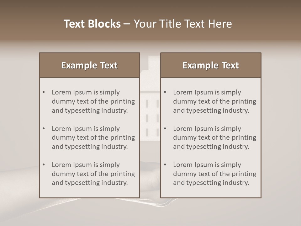 A Person Holding A House In Their Hand PowerPoint Template
