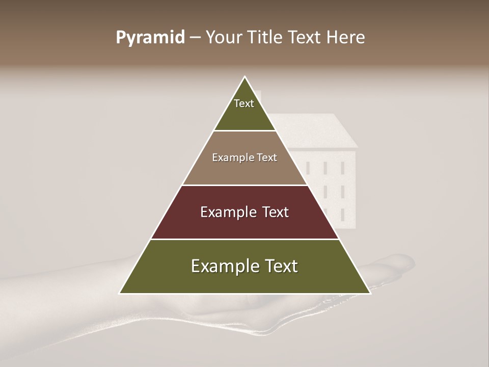 A Person Holding A House In Their Hand PowerPoint Template