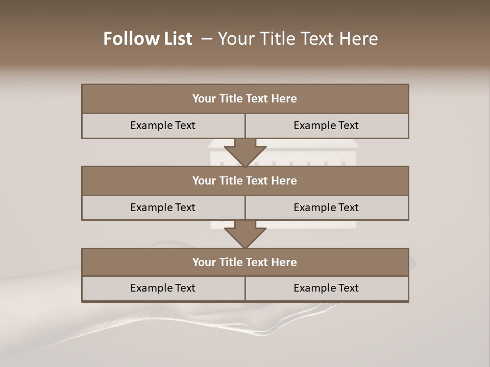 A Person Holding A House In Their Hand PowerPoint Template