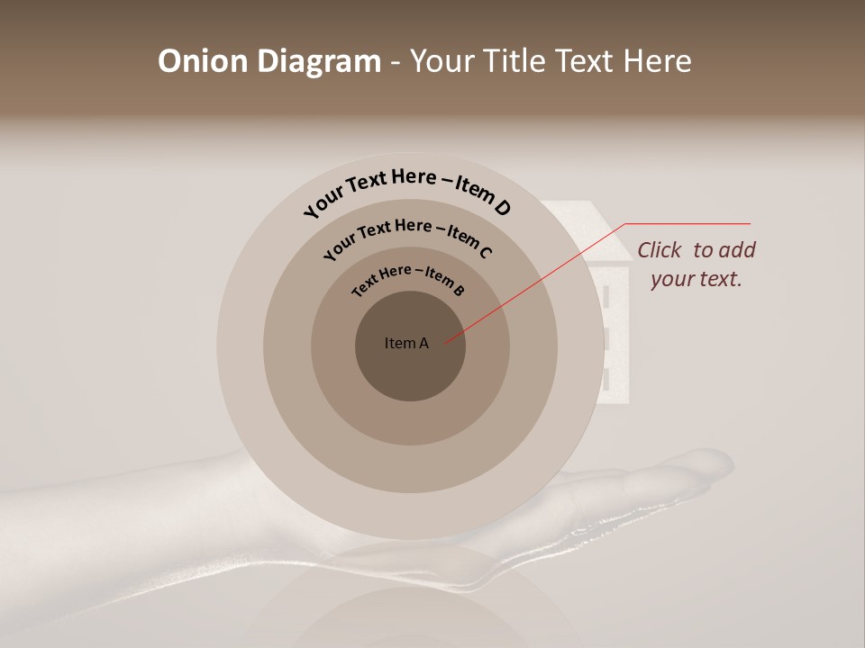 A Person Holding A House In Their Hand PowerPoint Template