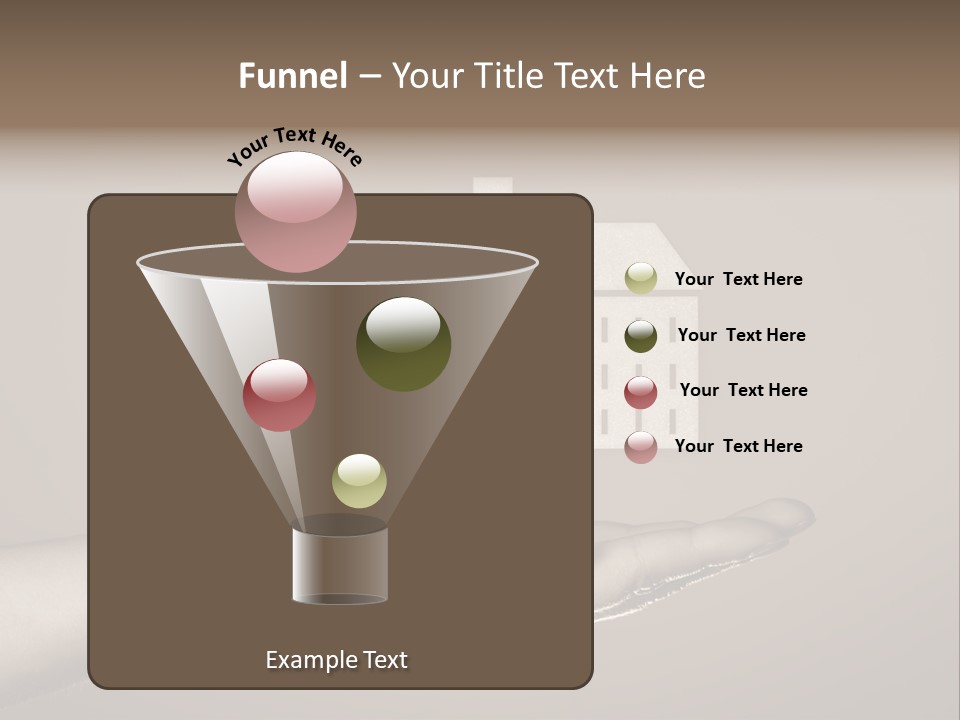 A Person Holding A House In Their Hand PowerPoint Template