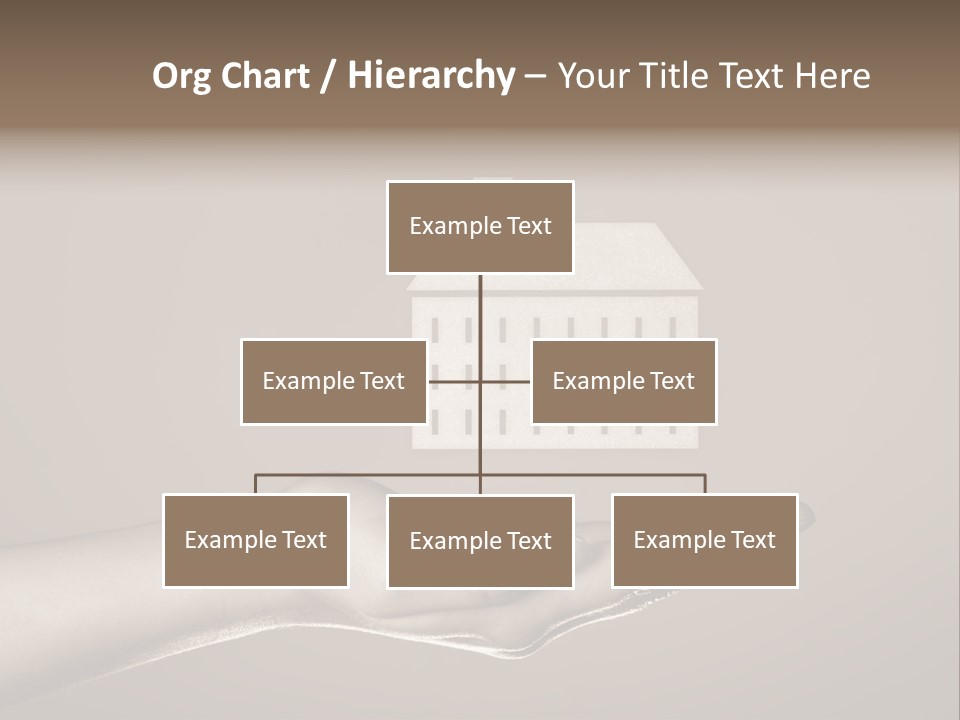 A Person Holding A House In Their Hand PowerPoint Template