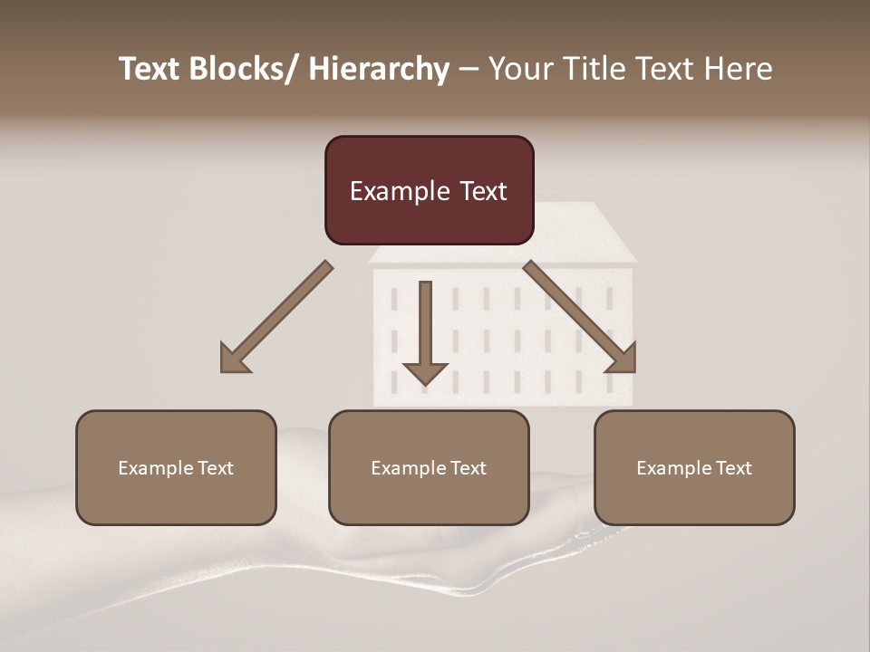 A Person Holding A House In Their Hand PowerPoint Template