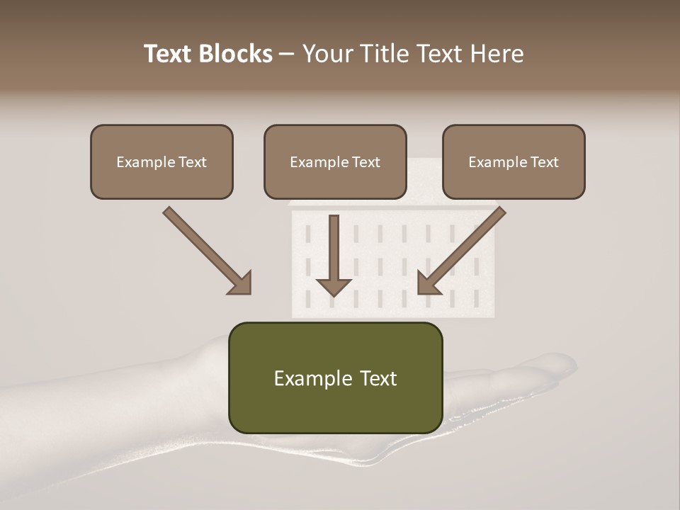 A Person Holding A House In Their Hand PowerPoint Template