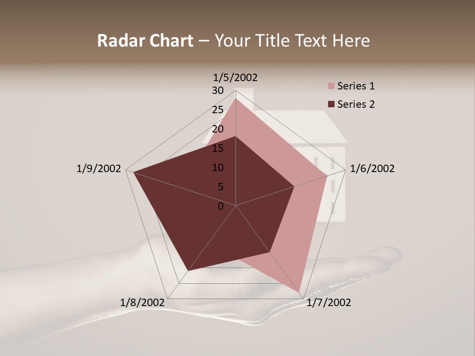 A Person Holding A House In Their Hand PowerPoint Template