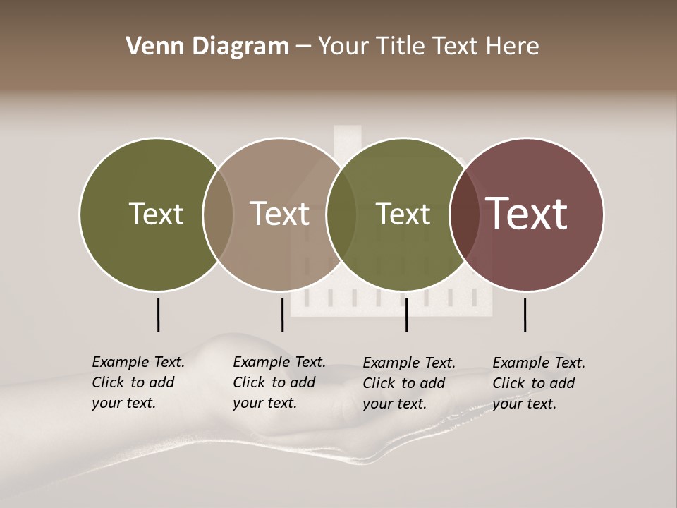 A Person Holding A House In Their Hand PowerPoint Template