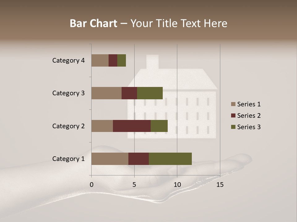 A Person Holding A House In Their Hand PowerPoint Template