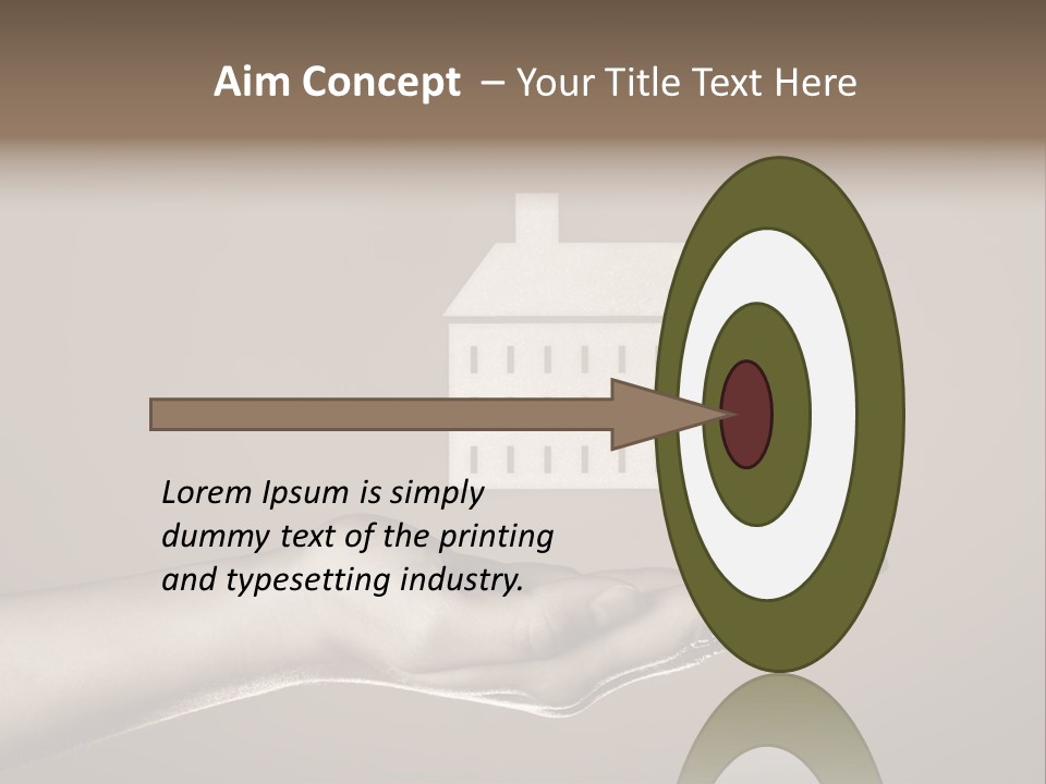 A Person Holding A House In Their Hand PowerPoint Template