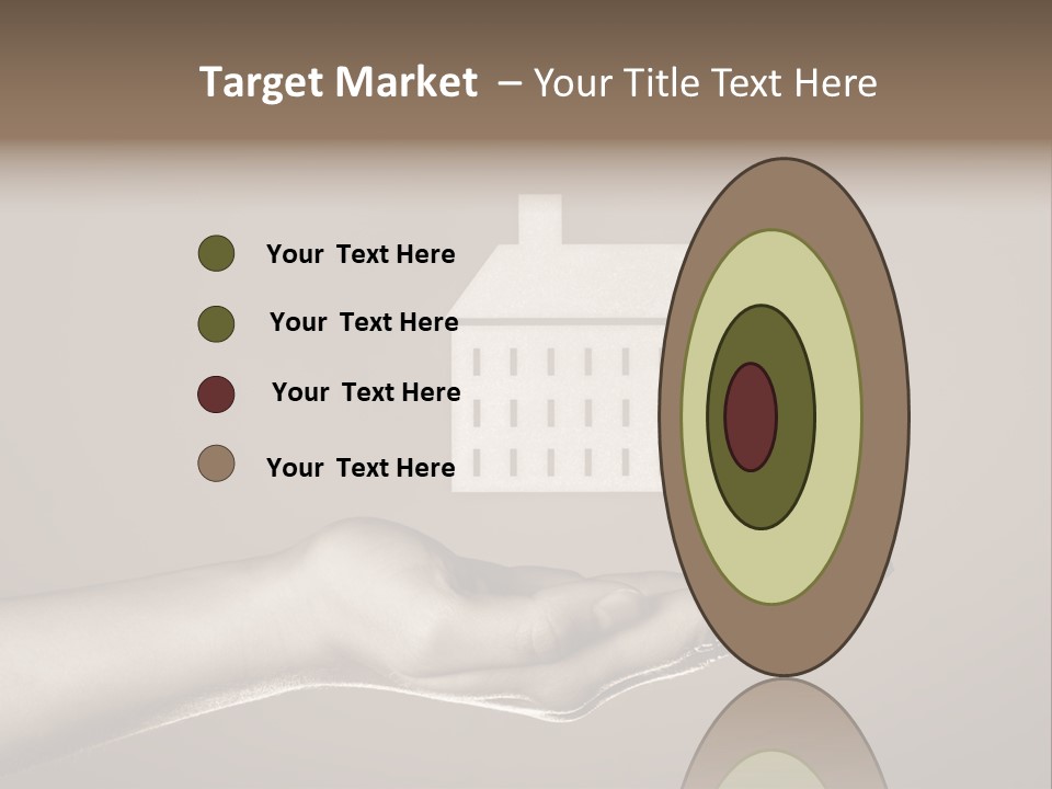 A Person Holding A House In Their Hand PowerPoint Template