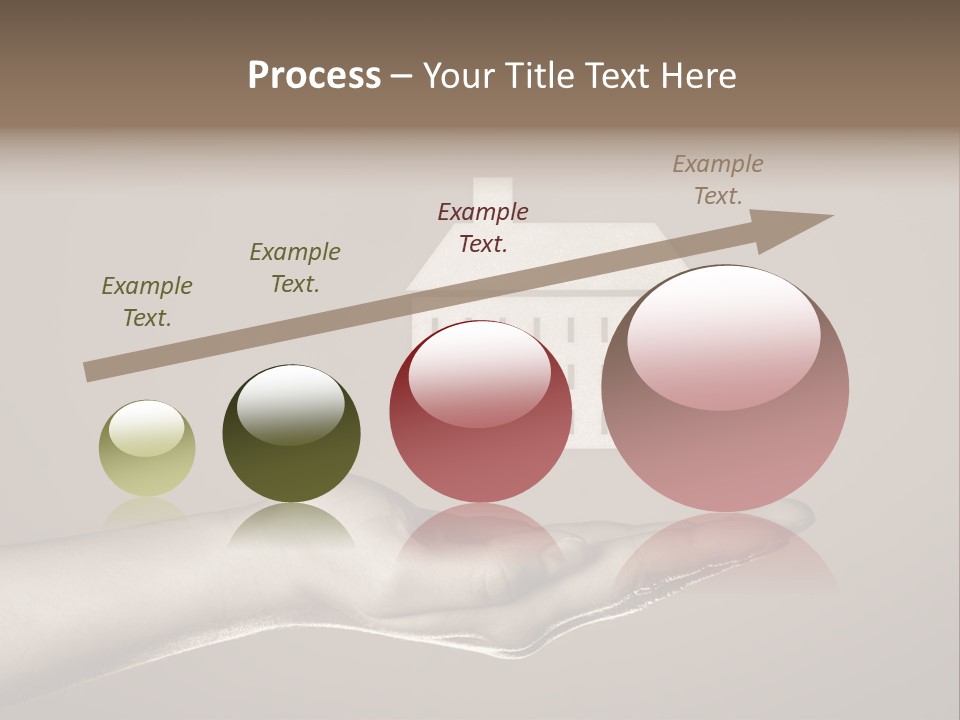 A Person Holding A House In Their Hand PowerPoint Template